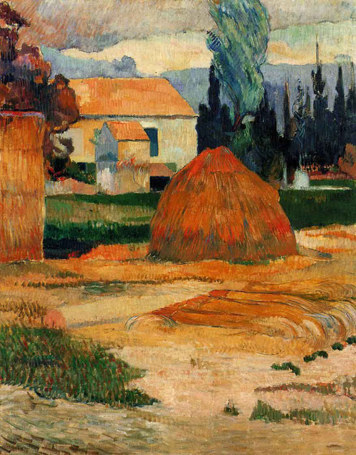 Haystack, Near Arles By Paul Gauguin