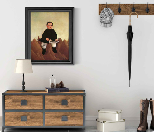 Child On Rock by Henri Rousseau Child On Rock by Henri Rousseau