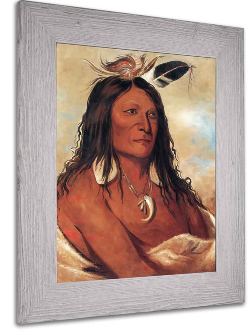 Ee Shan Ko Nee,Bow And Quiver, Frist Chief Of The Tribe by George Catlin