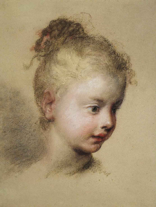 Head Of A Child In Profile By Rosalba Carriera By Rosalba Carriera