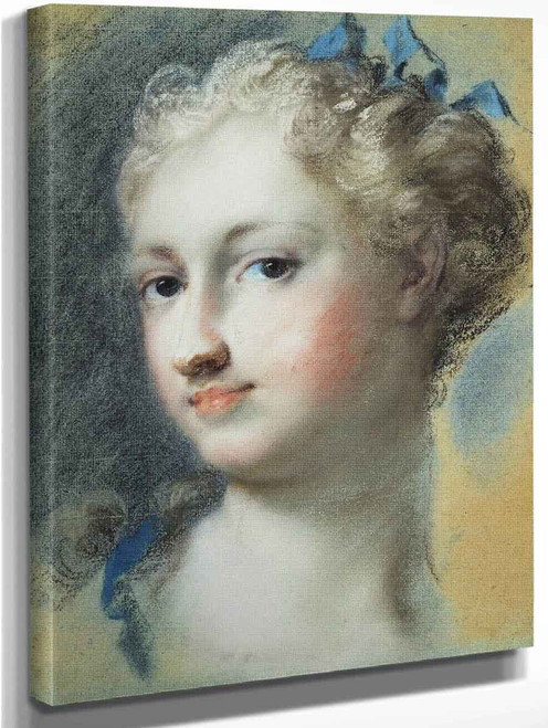 Head Of A Fair Haired Woman By Rosalba Carriera By Rosalba Carriera