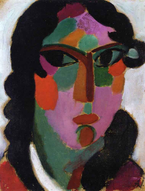 Head Of A Girl By Alexei Jawlensky By Alexei Jawlensky