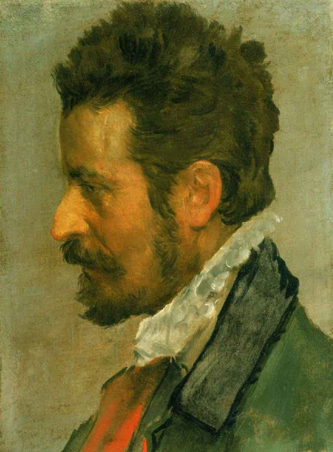 Head Of A Man By Annibale Carracci By Annibale Carracci Head Of A Man By Annibale Carracci By Annibale Carracci