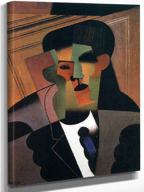 Head Of A Man By Juan Gris(Spanish, 1887 1927)