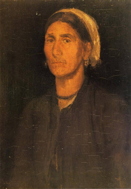 Head Of A Peasant Woman By James Abbott Mcneill Whistler American 1834 1903