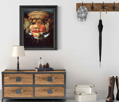 Reversible Head With Basket Of Fruit by Arcimboldo