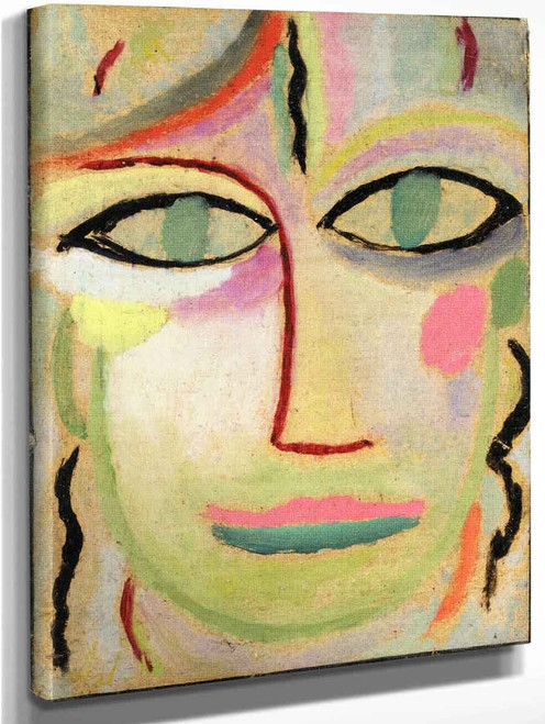 Head Of A Woman 4 By Alexei Jawlensky By Alexei Jawlensky