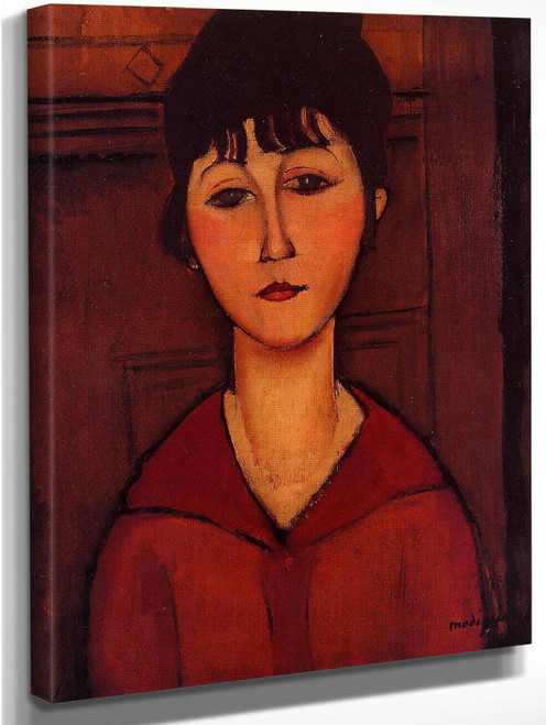 Head Of A Young Girl By Amedeo Modigliani