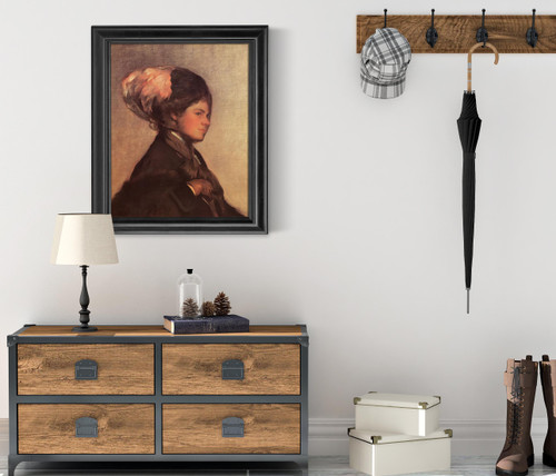 The Pink Feather by Joseph Decamp