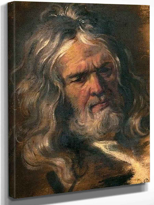 Head Of An Old Man By Antoine Coypel Ii By Antoine Coypel Ii
