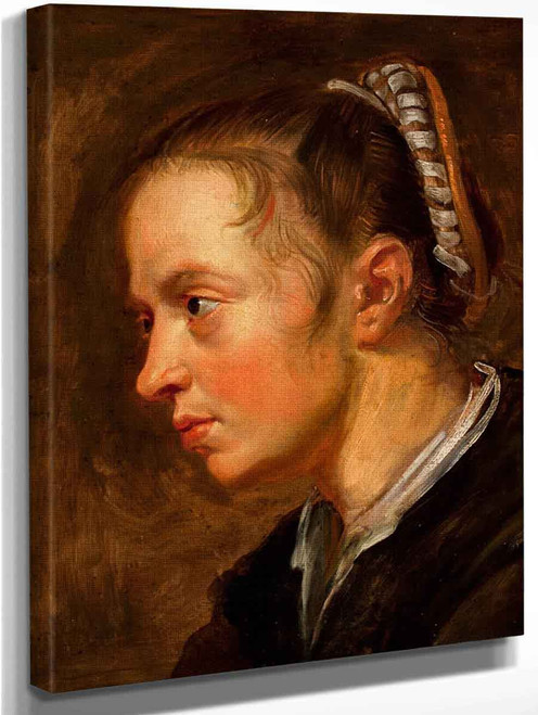 Head Of Girl By Jacob Jordaens