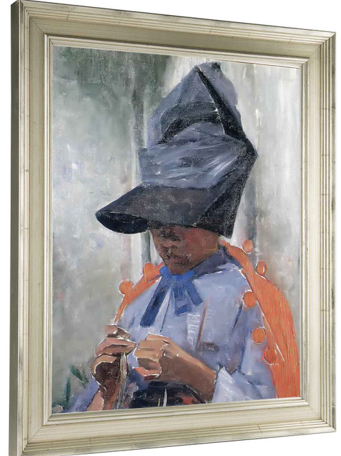 Wearing A Big Hat by Carl Larsson