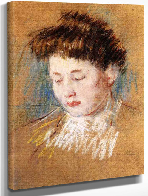 Head Of Julie, Looking Down By Mary Cassatt