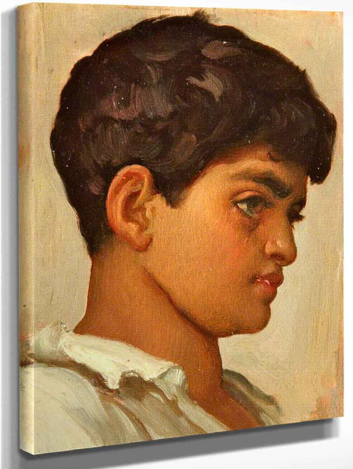 Head Of Spanish Boy By Sir Frederic Lord Leighton