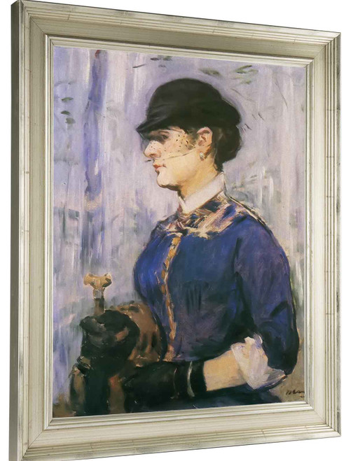 Young Woman In Round Hat by Edouard Manet