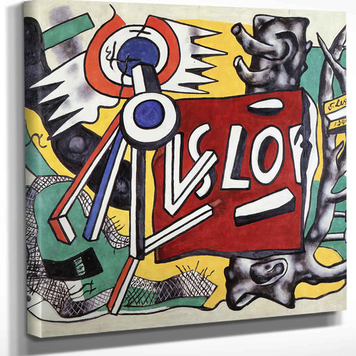 Le Tronc D Arbre Sur Fond Jaune Fernand Leger