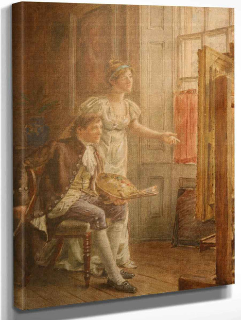 Her Portrait By George Goodwin Kilburne By George Goodwin Kilburne Her Portrait By George Goodwin Kilburne By George Goodwin Kilburne
