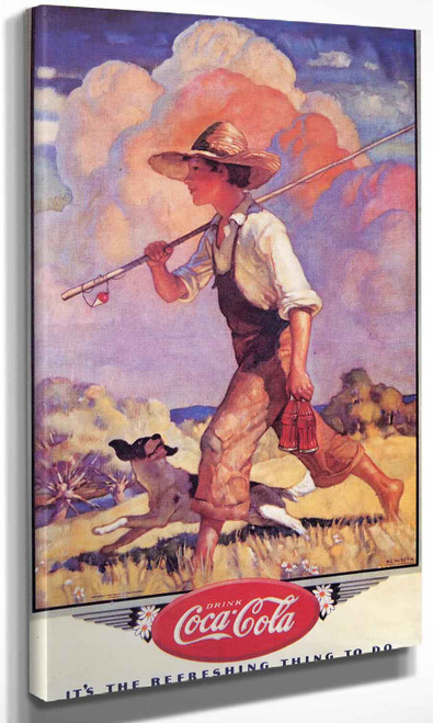 Cocacola Calendar Illustration Nc Wyeth