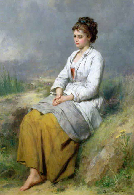 Highland Lassie By Thomas Faed Ra Hrsa