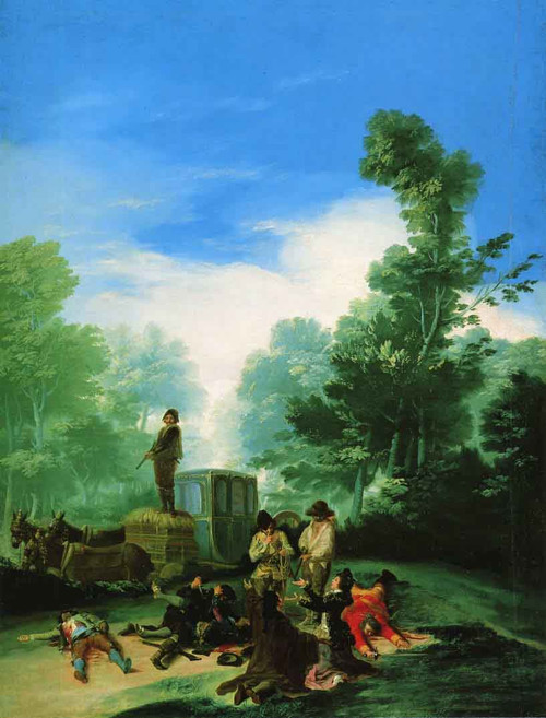 Highwaymen Attacking A Coach By Francisco Jose De Goya Y Lucientes