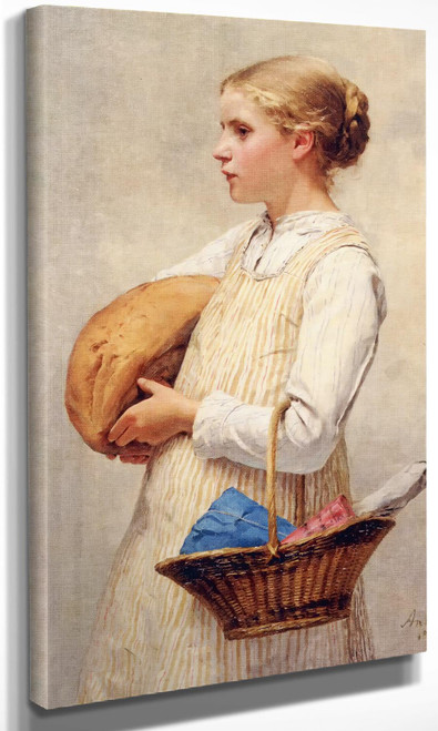 Madchen Mit Brot Albert Anker