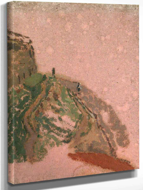 Hill With Two Figures View From The Artists Studio By Gwen John