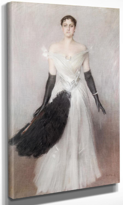 Ritratto Di Signora In Bianco Giovanni Boldini