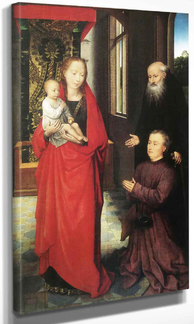The Virgin And Child With Saint Anthony Abbot And A Donor Hans Memling