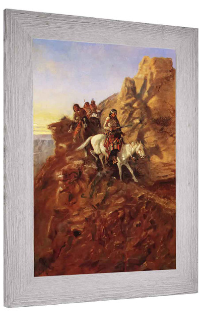 There May Be Danger Ahead (Hunting Party On Mountain Trail) Charles Marion Russell