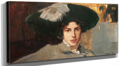 Maria With Hat Joaquin Sorolla