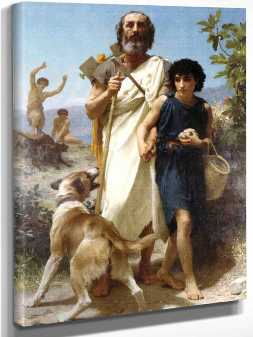 Homer And His Guide By William Bouguereau