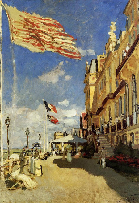Hotel Des Roches Noires, Trouville By Claude Oscar Monet