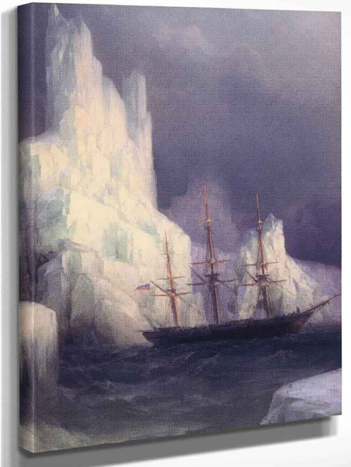 Icebergs In The Atlantic  By Ivan Constantinovich Aivazovsky By Ivan Constantinovich Aivazovsky