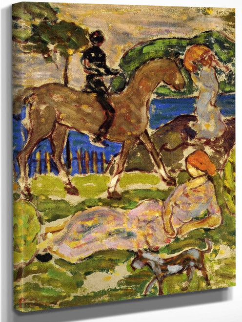 Idyllic Landscape By Maurice Prendergast By Maurice Prendergast