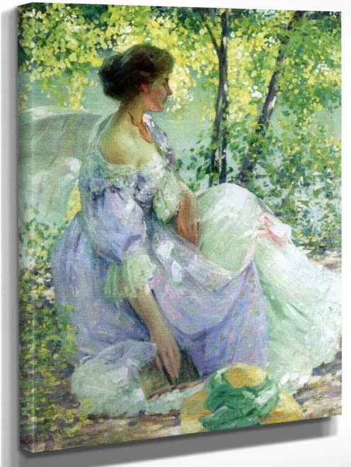 In The Garden By Richard Edward Miller