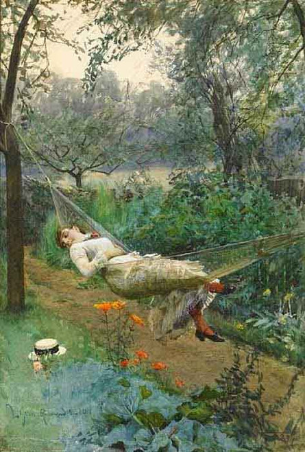 In The Hammock By Anders Zorn