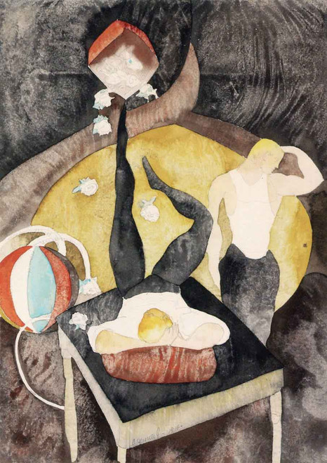 In Vaudeville Two Acrobat Jugglers By Charles Demuth By Charles Demuth