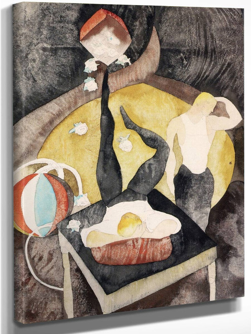 In Vaudeville Two Acrobat Jugglers By Charles Demuth By Charles Demuth