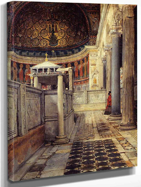 Interior Of The Church Of San Clemente, Rome By Sir Lawrence Alma Tadema