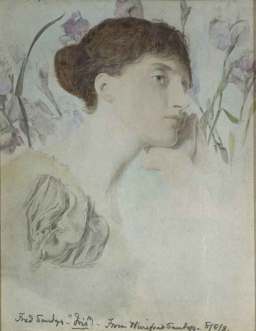 Iris By Anthony Frederick Sandys