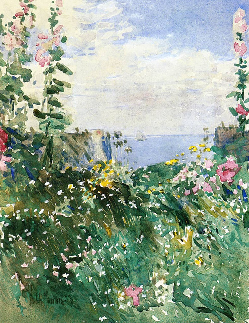 Isles Of Shoals Garden, Appledore By Frederick Childe Hassam