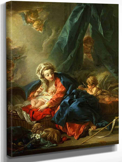 Jesus Child Sleeping By Francois Boucher