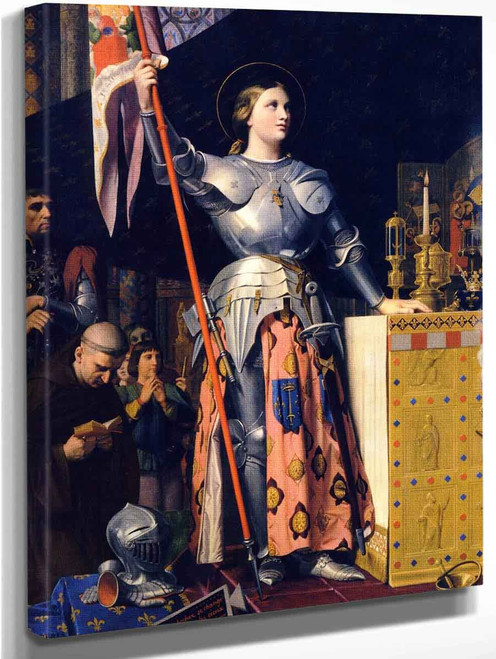 Joan Of Arc At The Coronation Of Charles Vii In The Cathedral Of Rheims By Jean Auguste Dominique Ingres