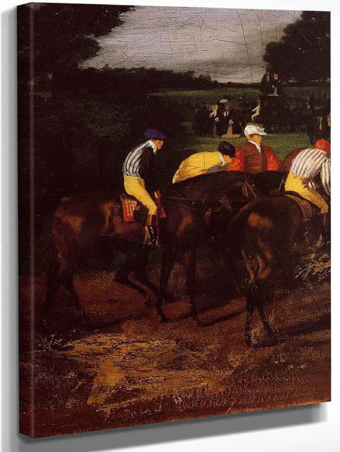 Jockeys At Epsom By Edgar Degas