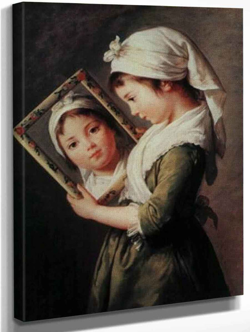 Julie Le Brun With A Mirror By Elisabeth Vigee Lebrun