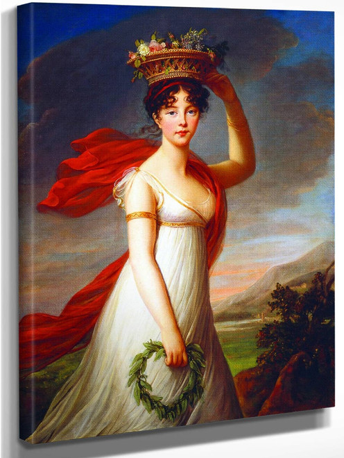 Julie Nigris As Flora, Roman Goddess Of Flowers By Elisabeth Vigee Lebrun