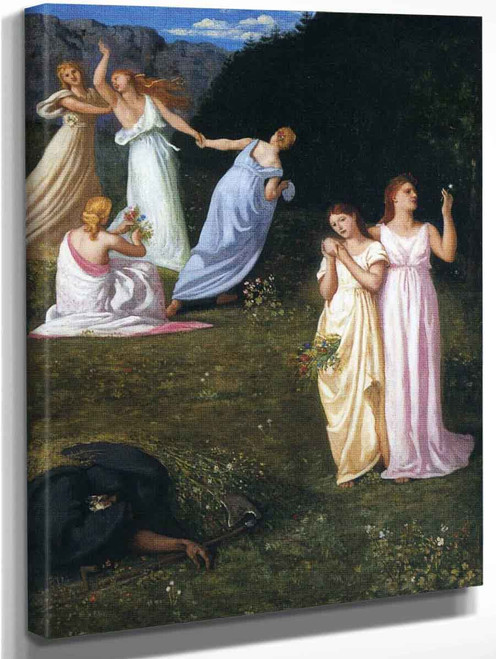 La Mort Et Les Jeunes Filles By Pierre Puvis De Chavannes