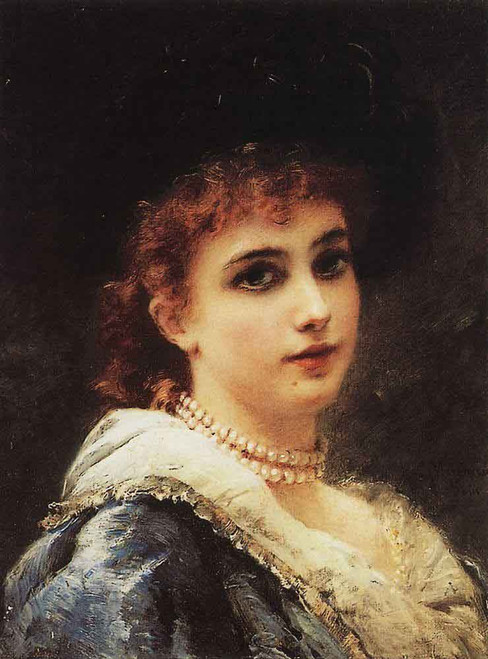 La Parisienne By Konstantin Yegorovich Makovsky