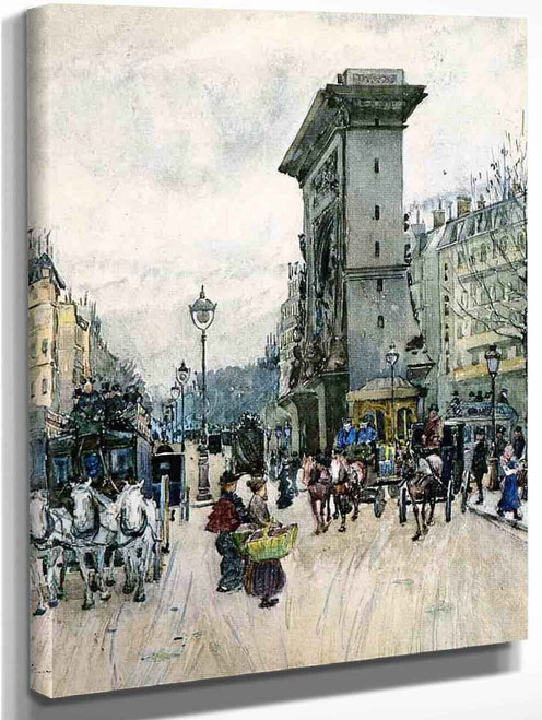 La Porte San Denis By Maurice Prendergast By Maurice Prendergast