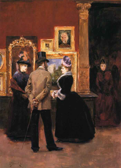Ladies With A Gentleman In A Top Hat By Julius Leblanc Stewart Ladies With A Gentleman In A Top Hat By Julius Leblanc Stewart